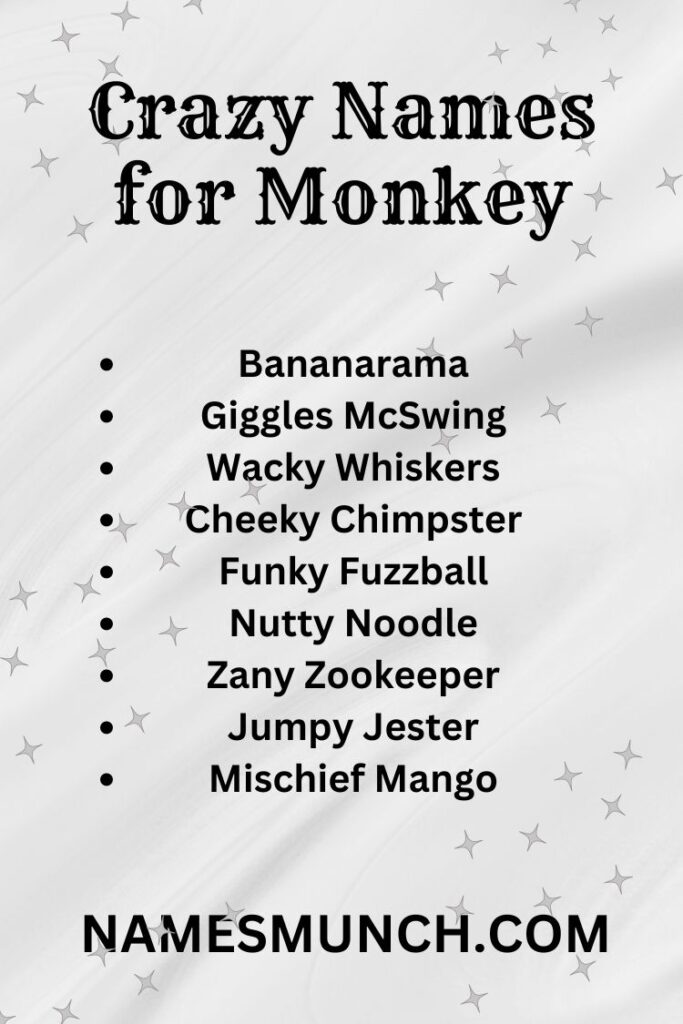 Best and Crazy Names for Monkey