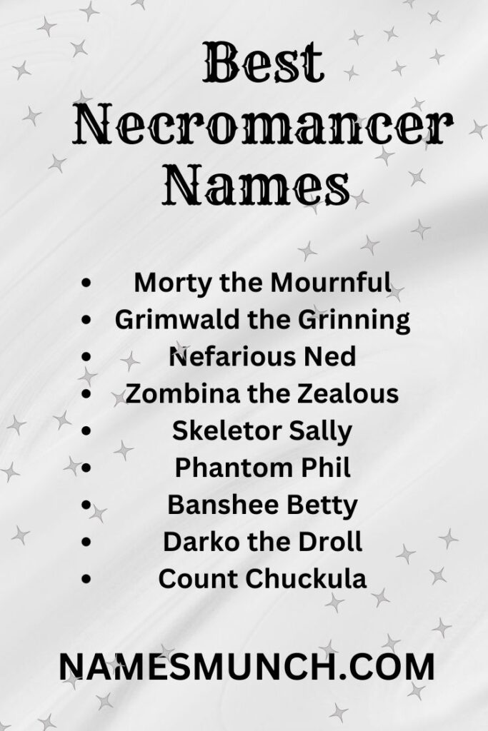 Best Necromancer Names 