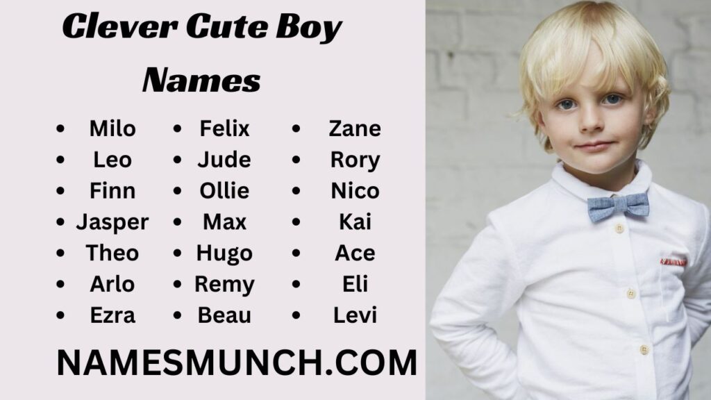 Clever Cute Boy Names 