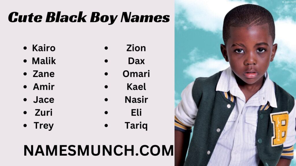 Cute Black Boy Names