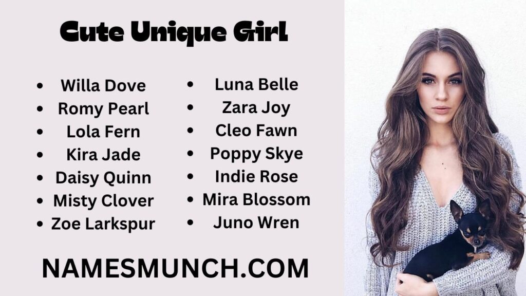 Cute Unique Girl Names