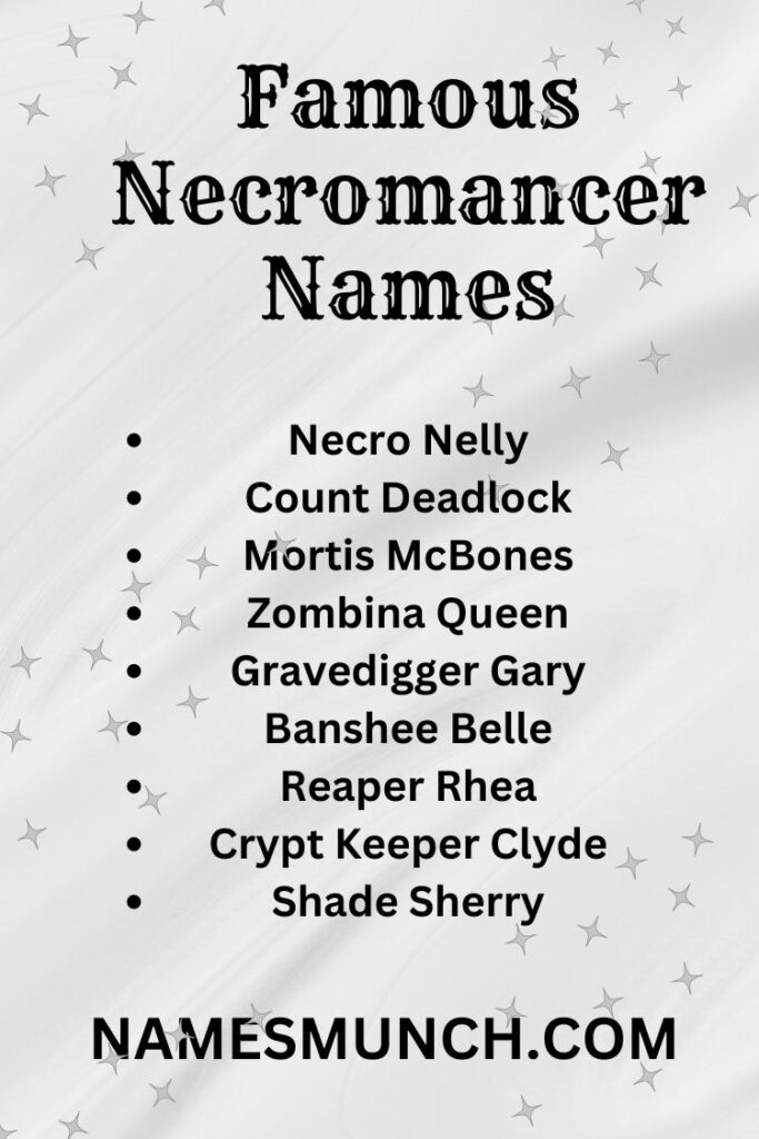 Famous Necromancer Names