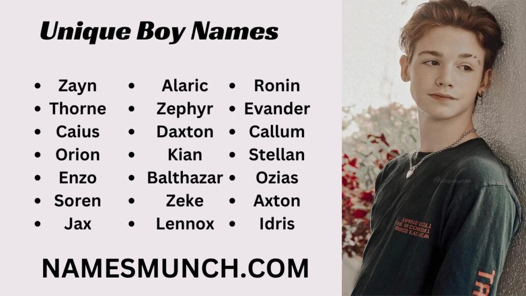 Unique Boy Names That Start With A