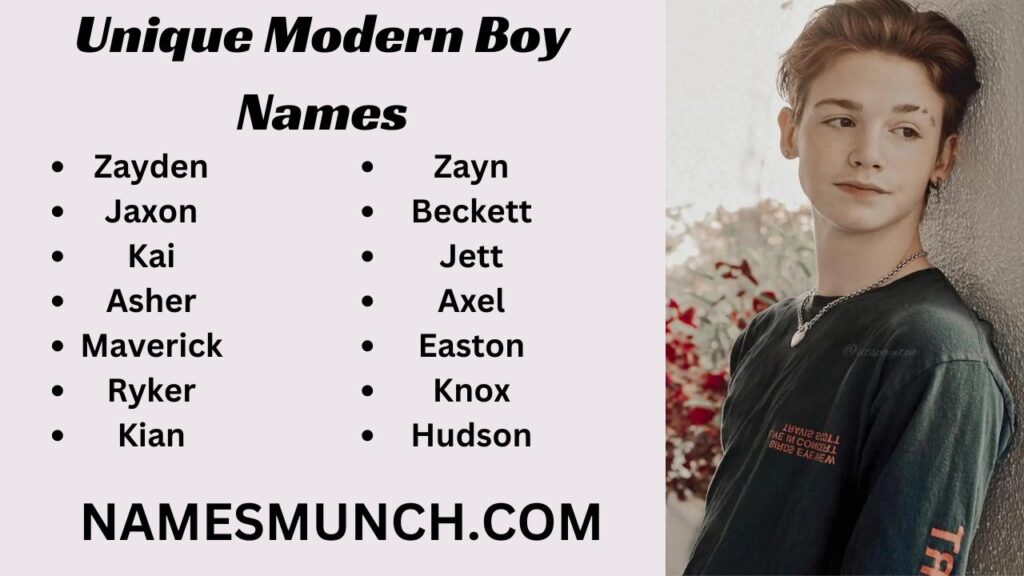 Unique Modern Boy Names