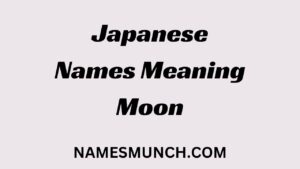 Cool Japanese Names Meaning Moon