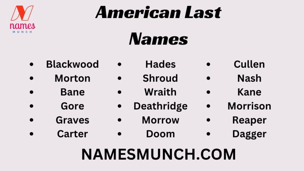 American Last Names That Mean Death