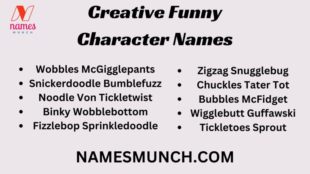 Creative Funny Character Names