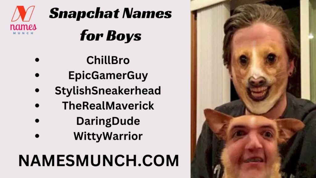 Snapchat Names for Boys