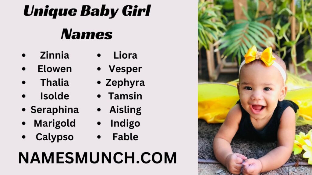 Unique Baby Girl Names