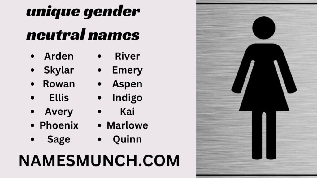 Unique Gender Neutral Names